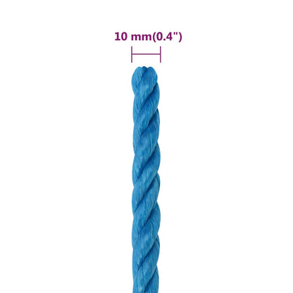 Berkfield Work Rope Blue 10 mm 25 m Polypropylene