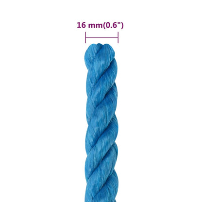 Berkfield Work Rope Blue 16 mm 50 m Polypropylene