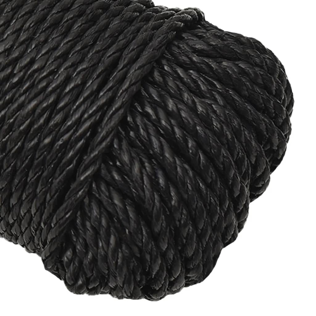 Berkfield Work Rope Black 3 mm 100 m Polypropylene