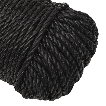 Berkfield Work Rope Black 6 mm 250 m Polypropylene