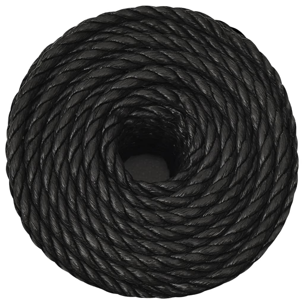 Berkfield Work Rope Black 12 mm 250 m Polypropylene