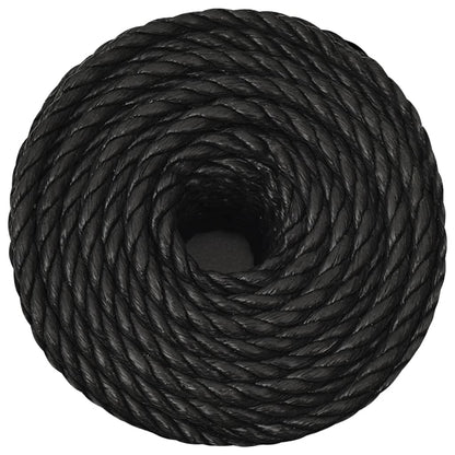 Berkfield Work Rope Black 12 mm 250 m Polypropylene