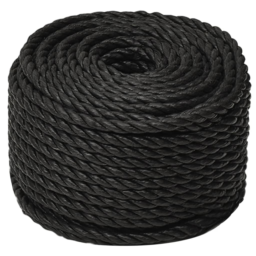 Berkfield Work Rope Black 16 mm 100 m Polypropylene