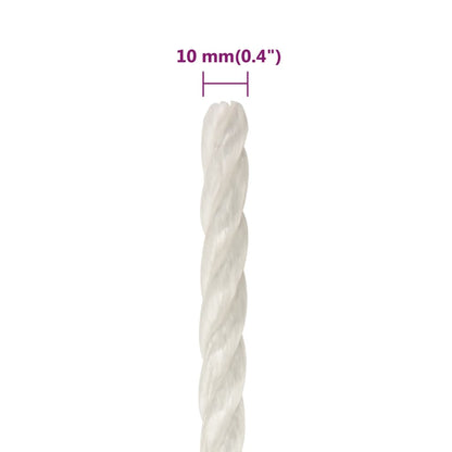 Berkfield Work Rope White 10 mm 25 m Polypropylene