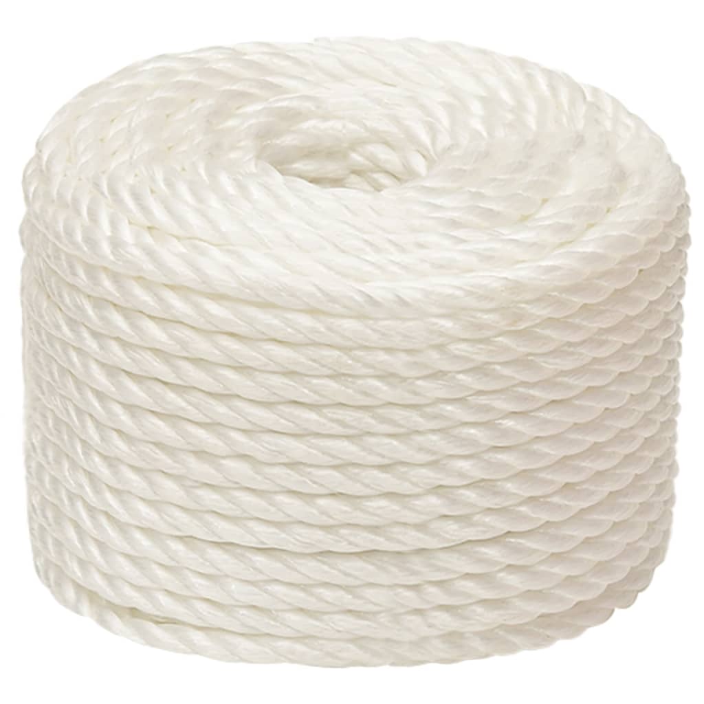Berkfield Work Rope White 10 mm 100 m Polypropylene