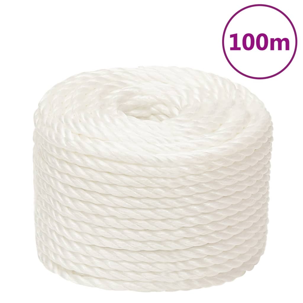Berkfield Work Rope White 20 mm 100 m Polypropylene
