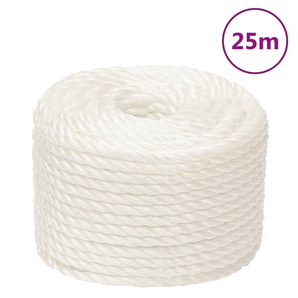 Berkfield Work Rope White 24 mm 25 m Polypropylene