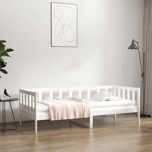 Berkfield Day Bed White 90x190 cm Solid Wood Pine