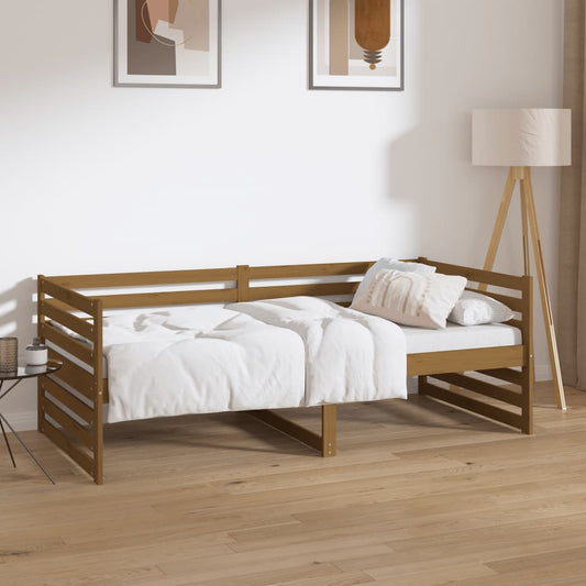 Berkfield Day Bed Honey Brown 90x190 cm Solid Wood Pine