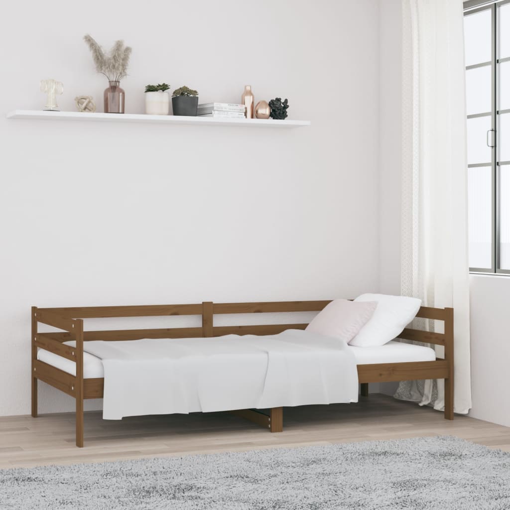 Berkfield Day Bed Honey Brown 80x200 cm Solid Wood Pine
