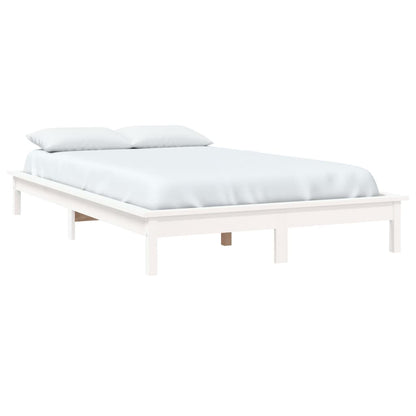 Berkfield Bed Frame White 120x200 cm Solid Wood Pine
