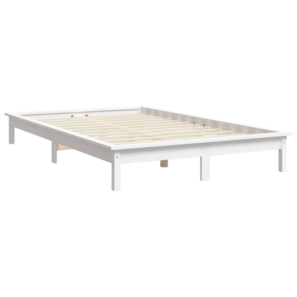 Berkfield Bed Frame White 120x200 cm Solid Wood Pine