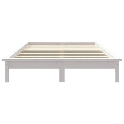 Berkfield Bed Frame White 120x200 cm Solid Wood Pine