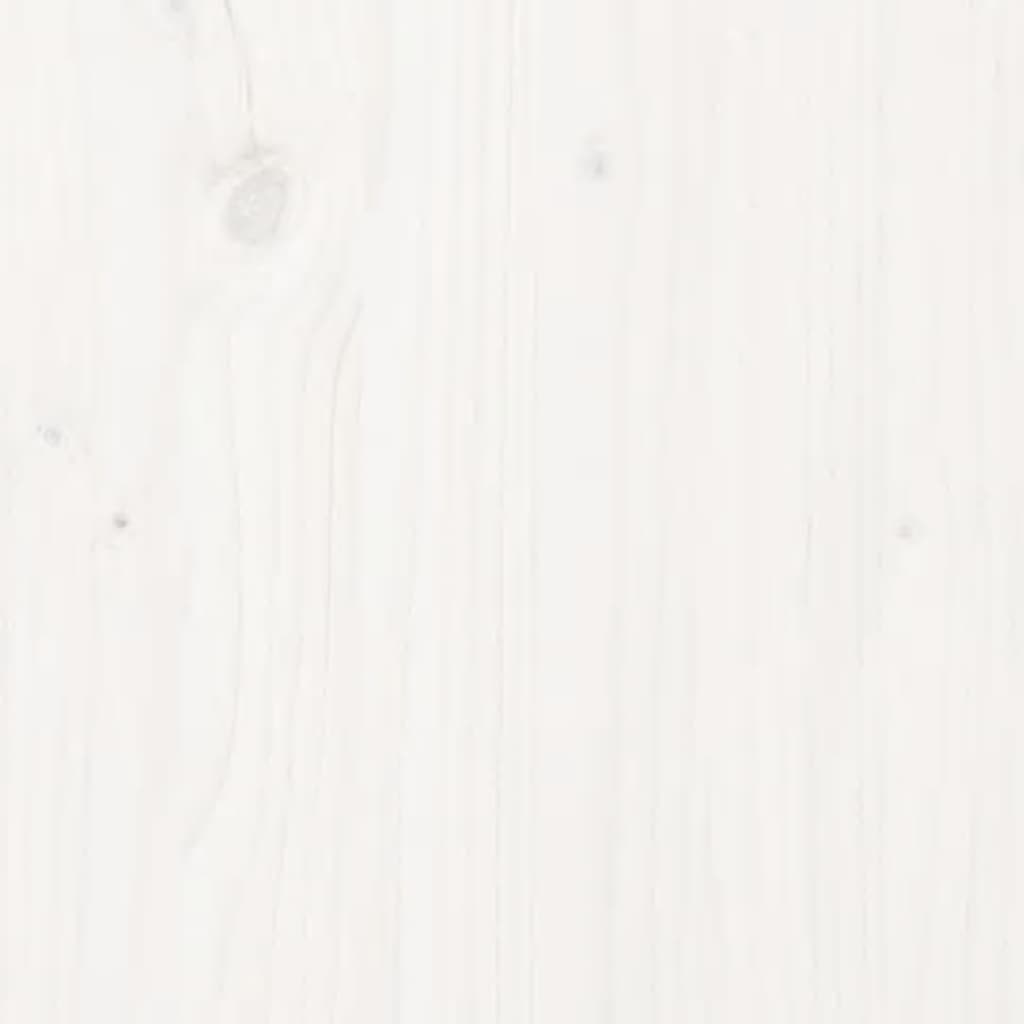 Berkfield Bed Frame White 120x200 cm Solid Wood Pine