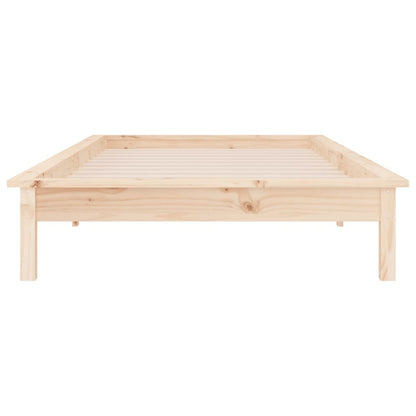 Berkfield LED Bed Frame 100x200 cm Solid Wood