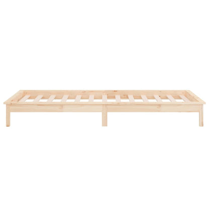 Berkfield LED Bed Frame 100x200 cm Solid Wood