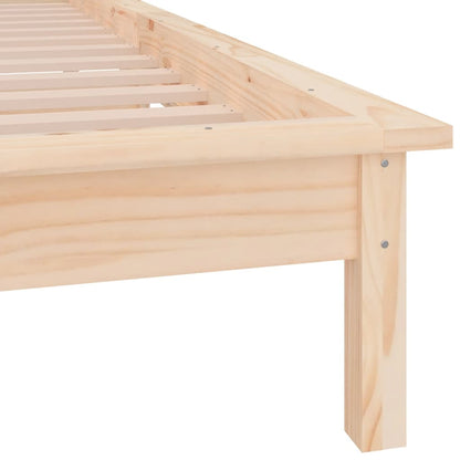 Berkfield LED Bed Frame 100x200 cm Solid Wood