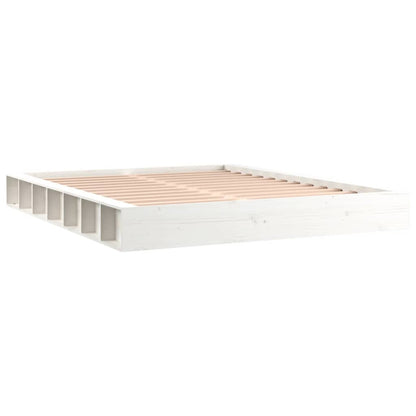 Berkfield Bed Frame White 160x200 cm Solid Wood