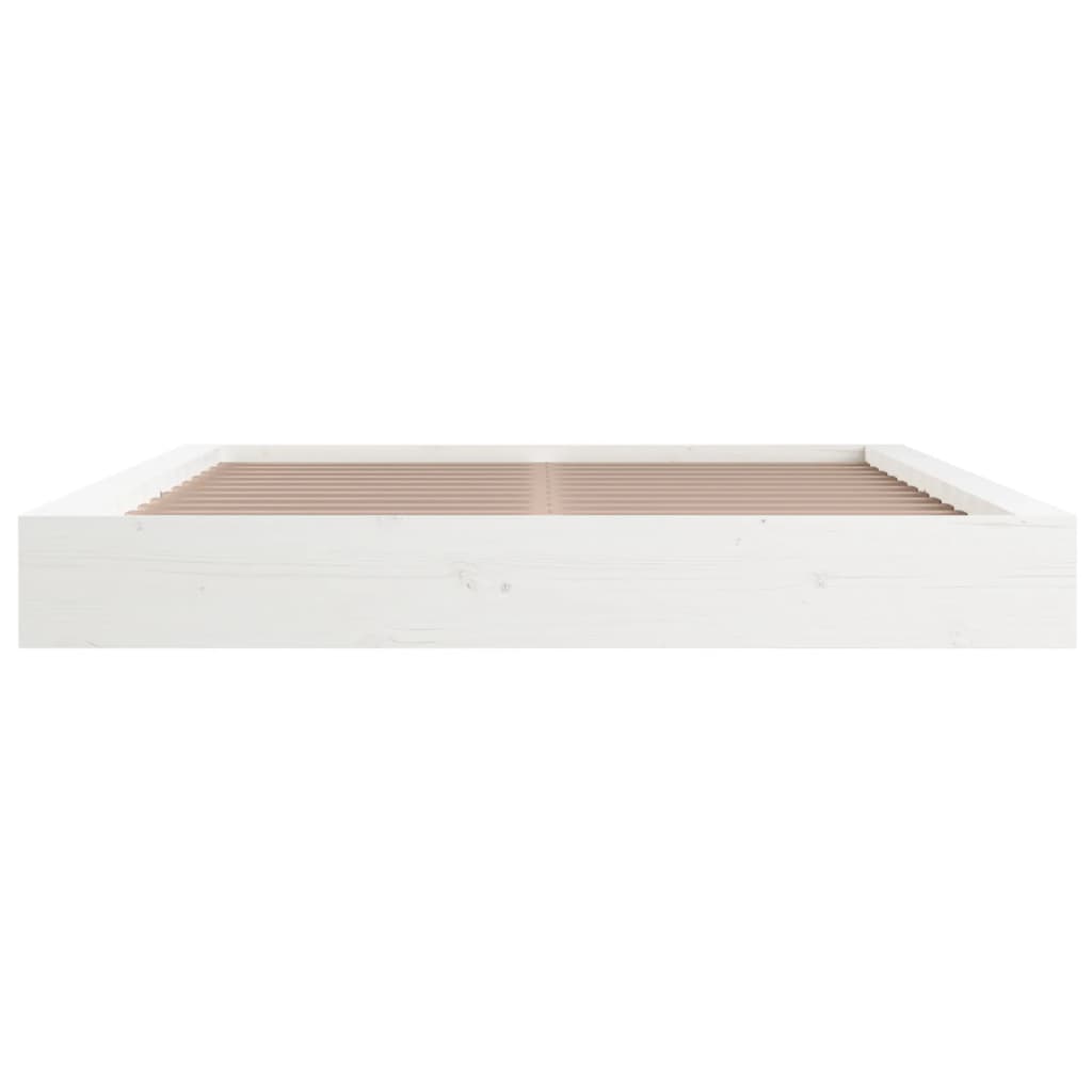 Berkfield Bed Frame White 160x200 cm Solid Wood