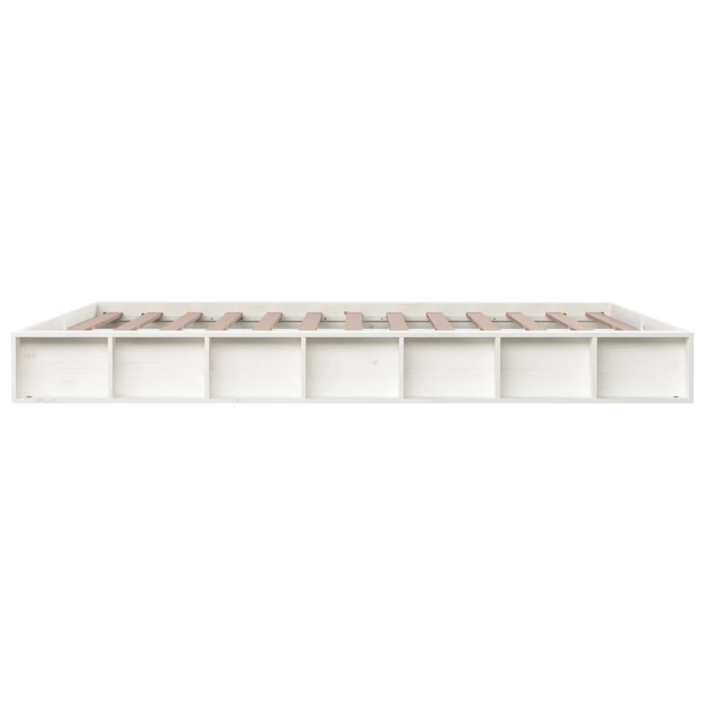 Berkfield Bed Frame White 160x200 cm Solid Wood