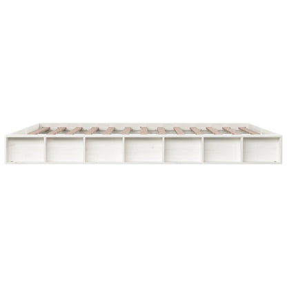 Berkfield Bed Frame White 160x200 cm Solid Wood