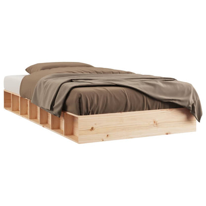 Berkfield Bed Frame 90x190 cm Single Solid Wood