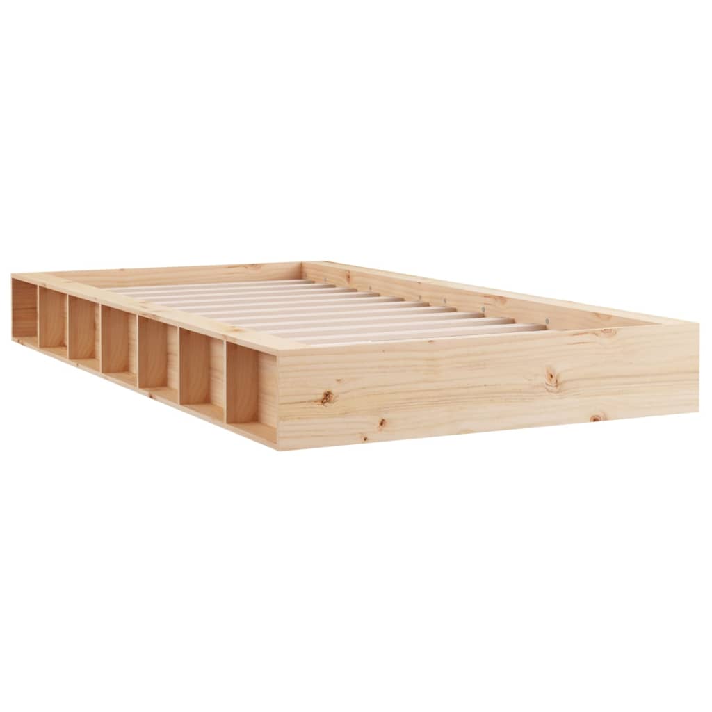 Berkfield Bed Frame 90x190 cm Single Solid Wood