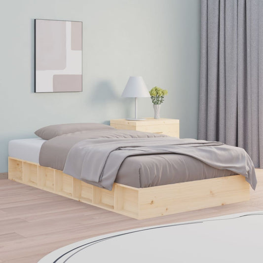 Berkfield Bed Frame 140x190 cm Solid Wood