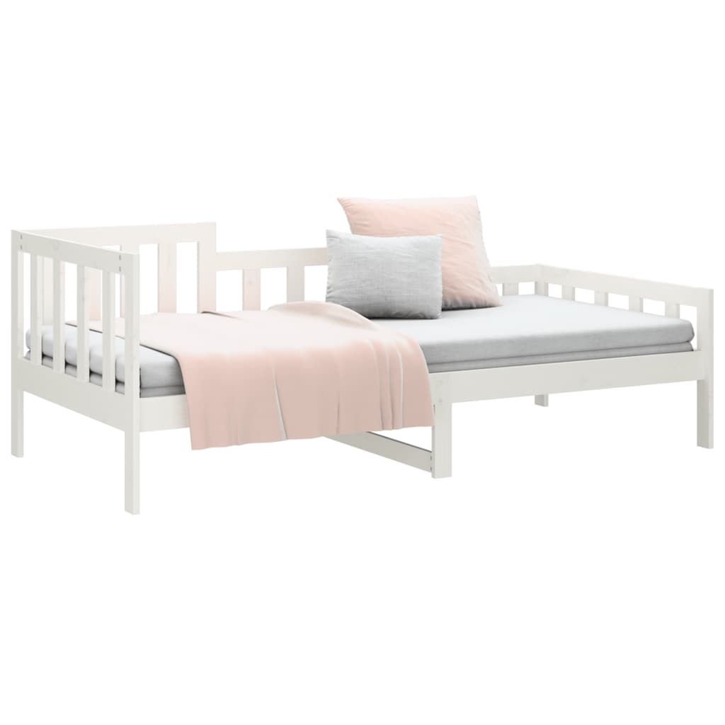 Berkfield Day Bed White 80x200 cm Solid Wood Pine
