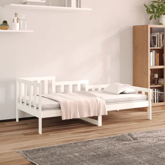 Berkfield Day Bed White 90x190 cm Solid Wood Pine