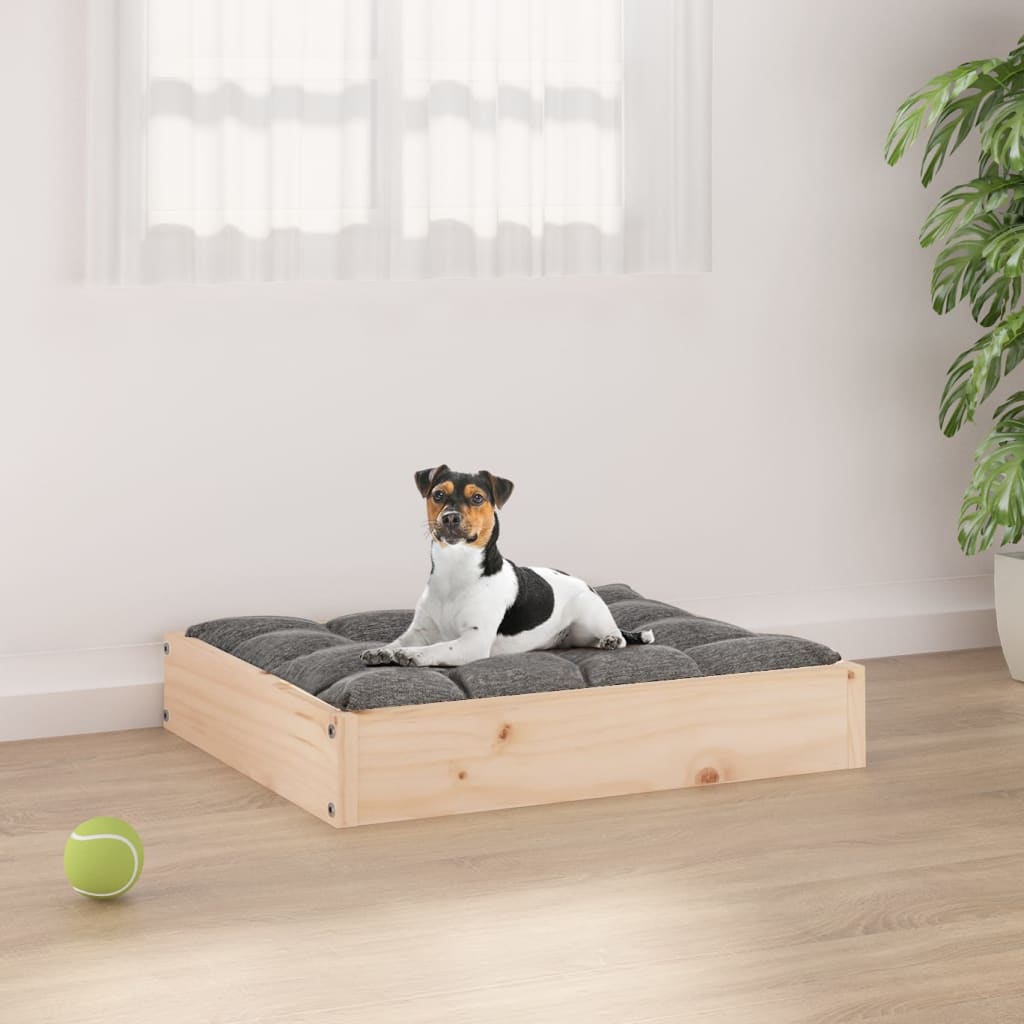 Berkfield Dog Bed 51.5x44x9 cm Solid Wood Pine