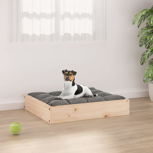 Berkfield Dog Bed 51.5x44x9 cm Solid Wood Pine