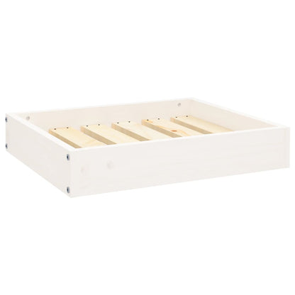 Berkfield Dog Bed White 51.5x44x9 cm Solid Wood Pine