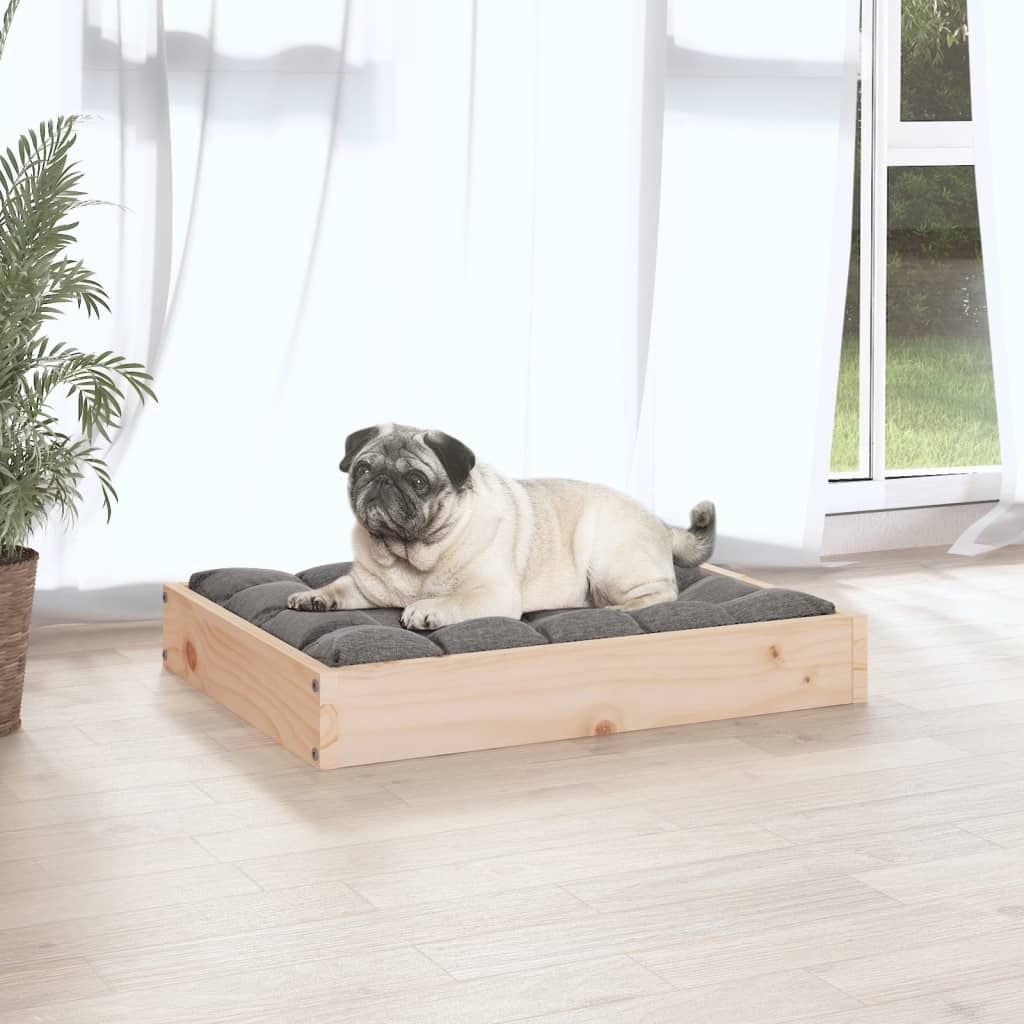 Berkfield Dog Bed 61.5x49x9 cm Solid Wood Pine