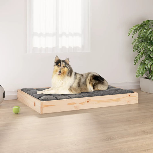 Berkfield Dog Bed 91.5x64x9 cm Solid Wood Pine