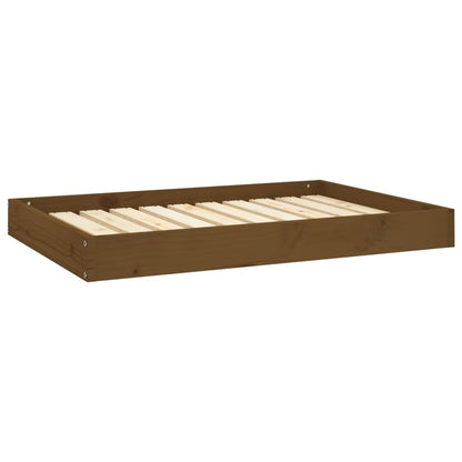 Berkfield Dog Bed Honey Brown 91.5x64x9 cm Solid Wood Pine