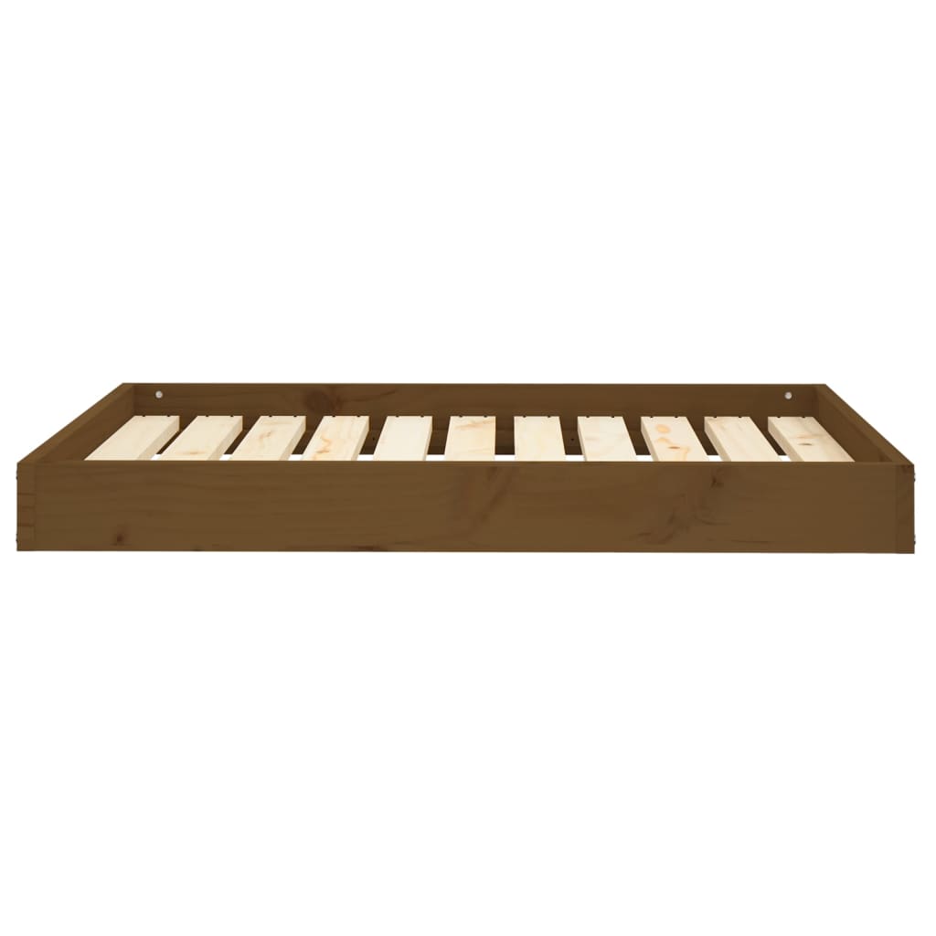 Berkfield Dog Bed Honey Brown 91.5x64x9 cm Solid Wood Pine