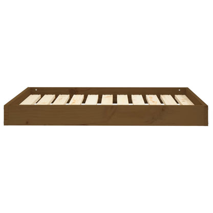 Berkfield Dog Bed Honey Brown 91.5x64x9 cm Solid Wood Pine