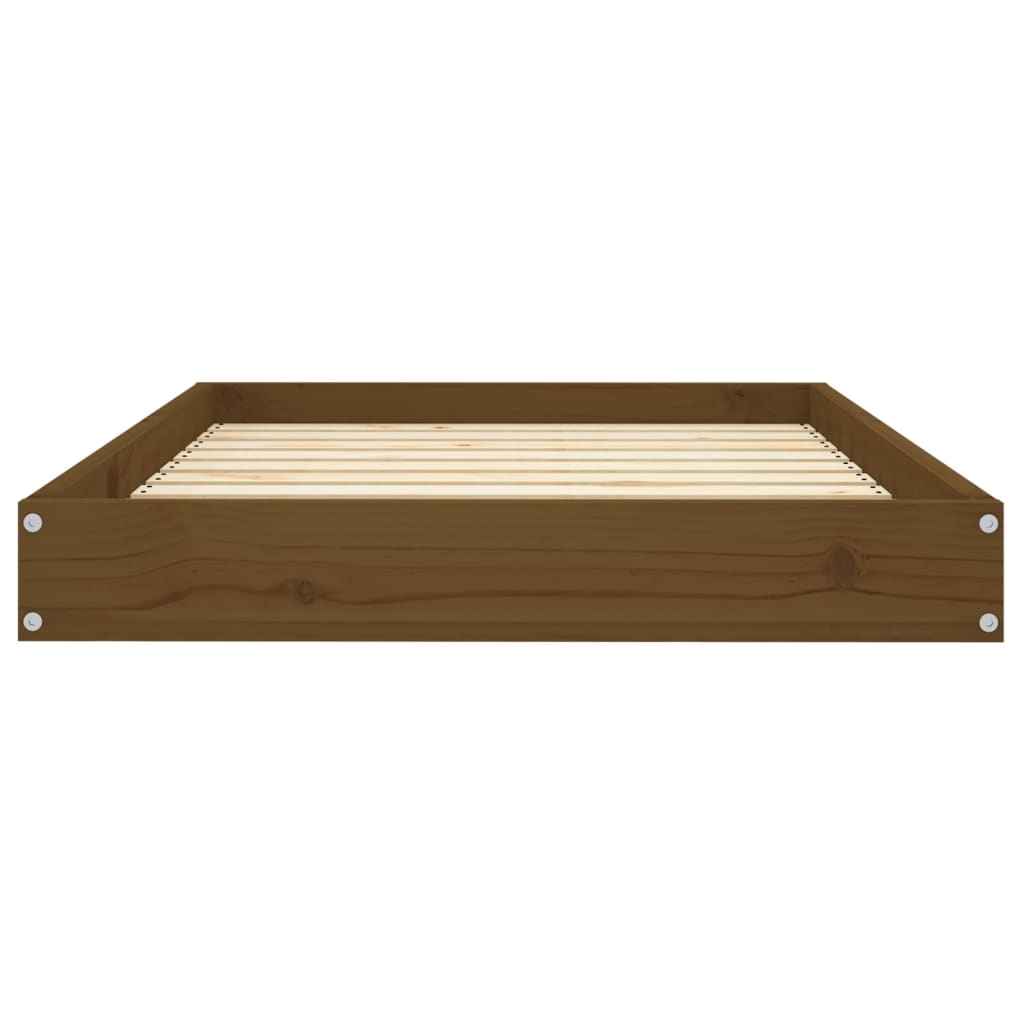Berkfield Dog Bed Honey Brown 91.5x64x9 cm Solid Wood Pine