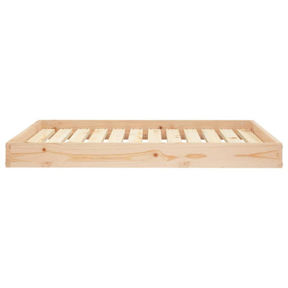 Berkfield Dog Bed 101.5x74x9 cm Solid Wood Pine