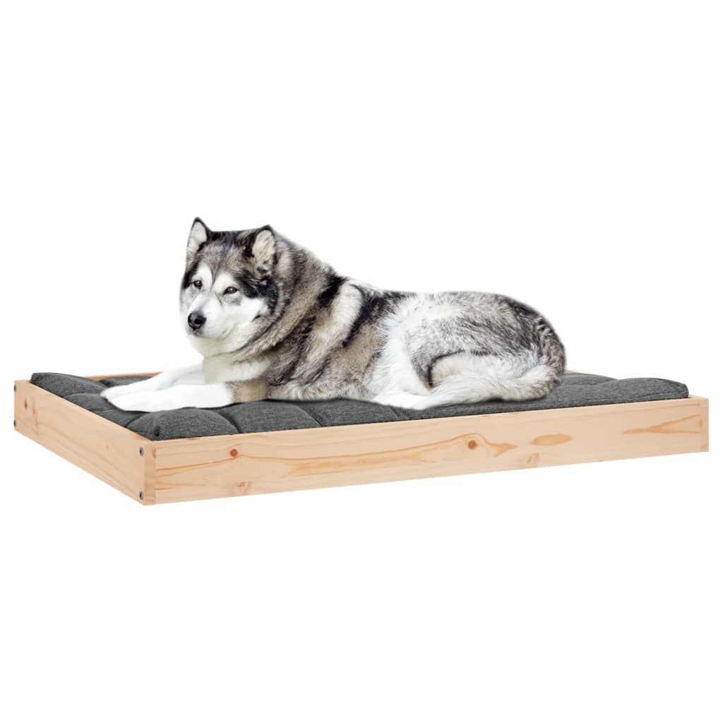Berkfield Dog Bed 101.5x74x9 cm Solid Wood Pine