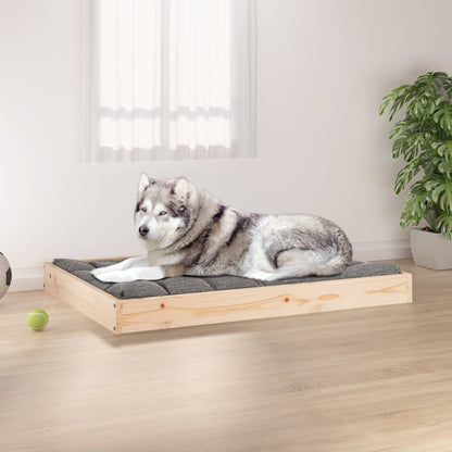 Berkfield Dog Bed 101.5x74x9 cm Solid Wood Pine