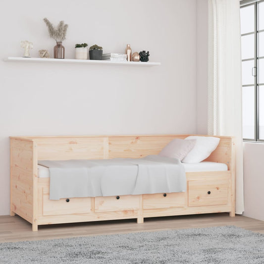 Berkfield Day Bed 90x200 cm Solid Wood Pine