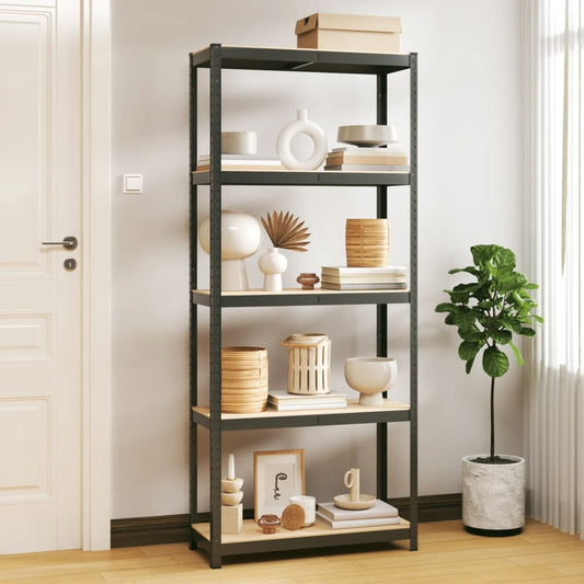 Berkfield 5-Layer Storage Shelf Anthracite Steel&Engineered Wood