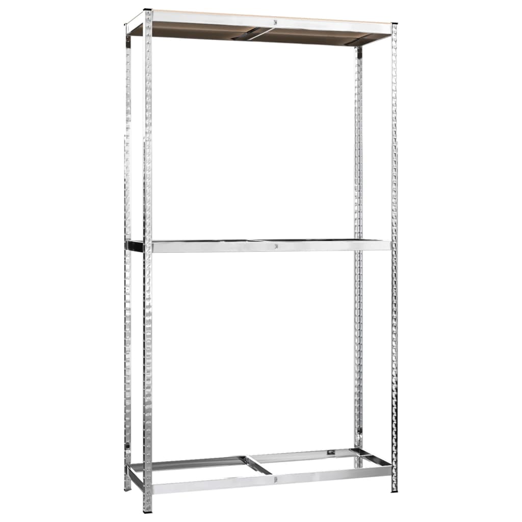 Berkfield 2-Layer Tire Racks 2 pcs Silver 110x40x180 cm Steel