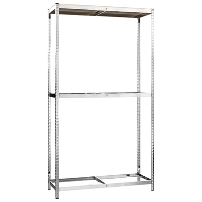 Berkfield 2-Layer Tire Racks 2 pcs Silver 110x40x180 cm Steel
