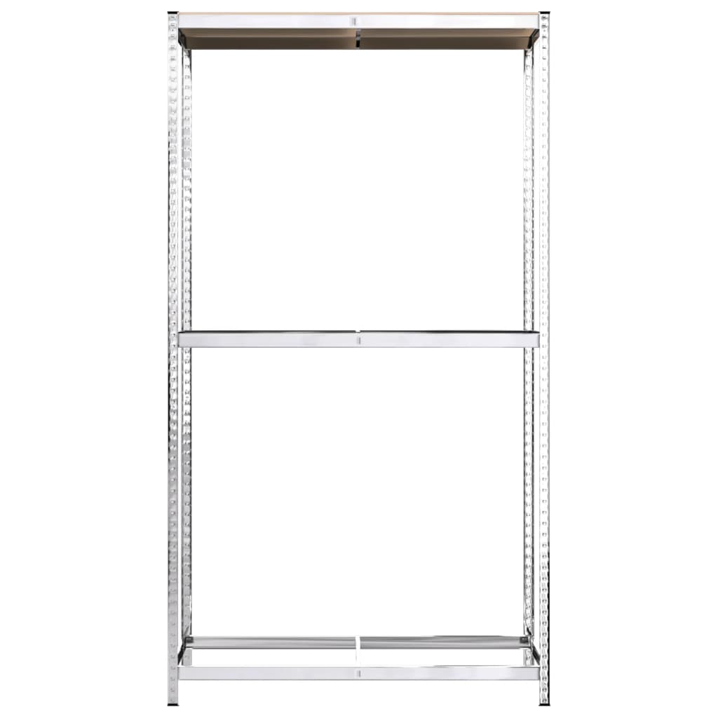 Berkfield 2-Layer Tire Racks 2 pcs Silver 110x40x180 cm Steel