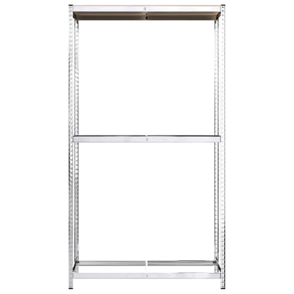 Berkfield 2-Layer Tire Racks 2 pcs Silver 110x40x180 cm Steel