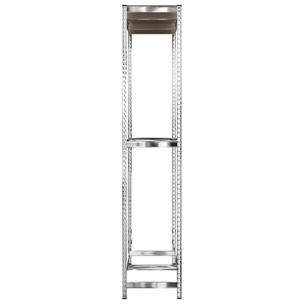 Berkfield 2-Layer Tire Racks 2 pcs Silver 110x40x180 cm Steel