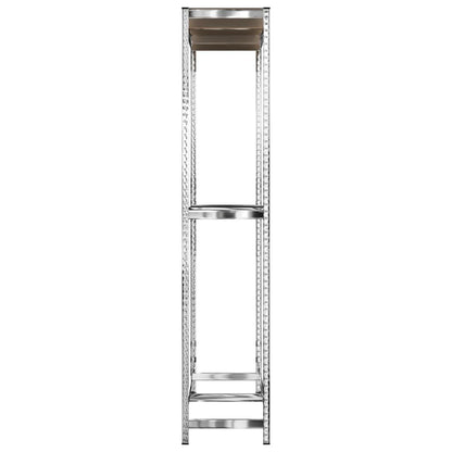Berkfield 2-Layer Tire Racks 2 pcs Silver 110x40x180 cm Steel